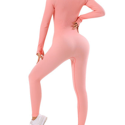 Seamless Long Sleeve Yoga Jumpsuit for Women Ultra Comfortable Quick Dry Workout Outfit for Fitness Running