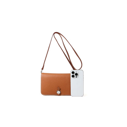 Leather Envelope Crossbody Bag for Women High End Genuine Cowhide Small Shoulder Bag with Chic Design and Versatile Use