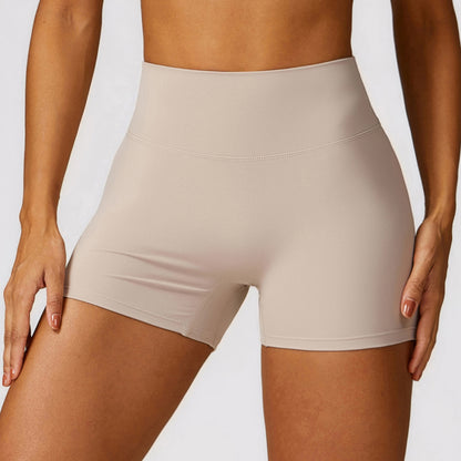 High Waisted Soft Brushed Yoga Shorts for a Flattering Lift Tummy Control Peach Lift Running Workout Shorts Style 8518