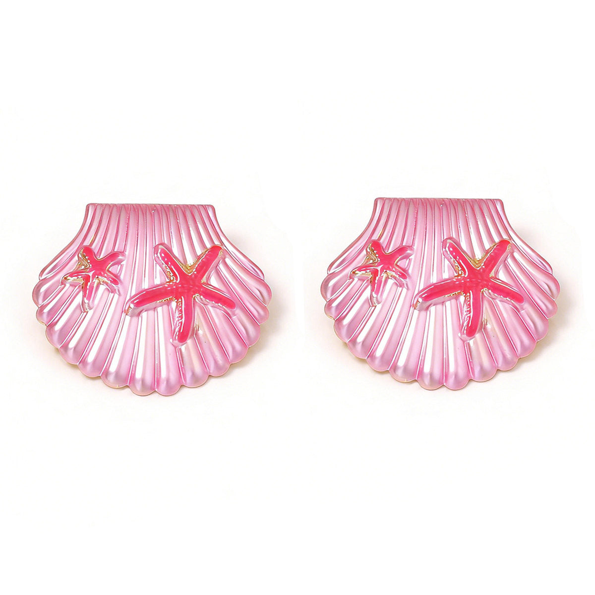 Fresh and Sweet Ocean-Inspired Shell Stud Earrings – Unique, Versatile, and Minimalist Jewelry for Women