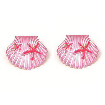 Fresh and Sweet Ocean-Inspired Shell Stud Earrings – Unique, Versatile, and Minimalist Jewelry for Women