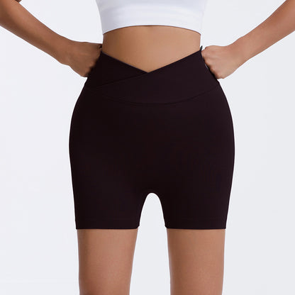 High Waisted Seamless Cross Back Yoga Pants for Women Boost Your Curves with Summer Outdoor Shorts Performance Leggings