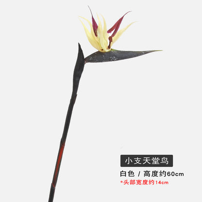 Stunning Paradise Bird Artificial Flower Arrangement - Elegant Home Decor with High-End Wedding Bouquet Feel - Stylish Bird of Paradise Faux Plant Accent for Luxurious Living Spaces