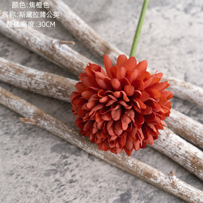 Stella Dandelion Ping Pong Flower Faux Floral Arrangement – Perfect Home Décor for Weddings and Celebrations, INSYC1131