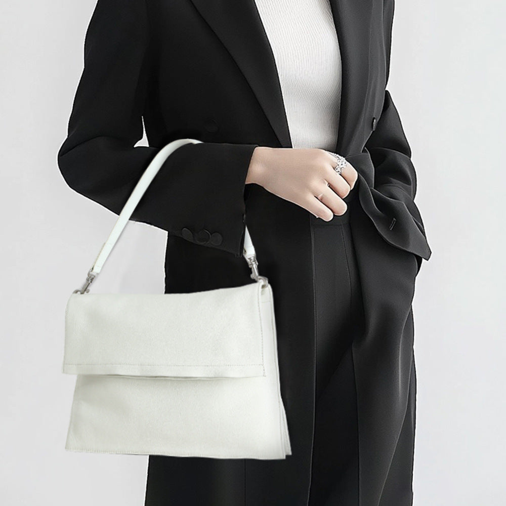 Women's Genuine Leather Handbag Chic Casual Tote Bag with Unique Design for Everyday Use