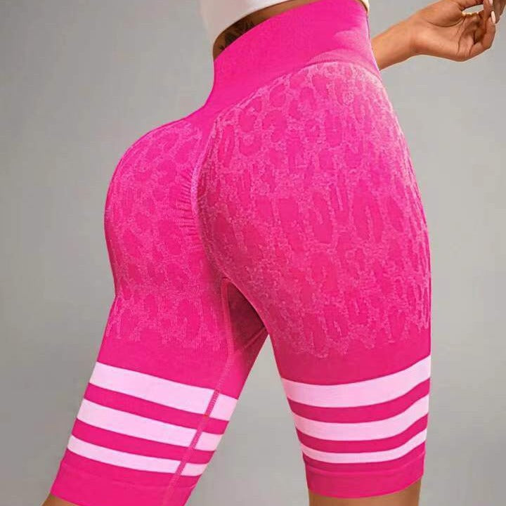 Seamless High Waisted Cheetah Stripe Leggings for Peach Lifting Yoga Quick Dry Workout Shorts for Fitness Performance