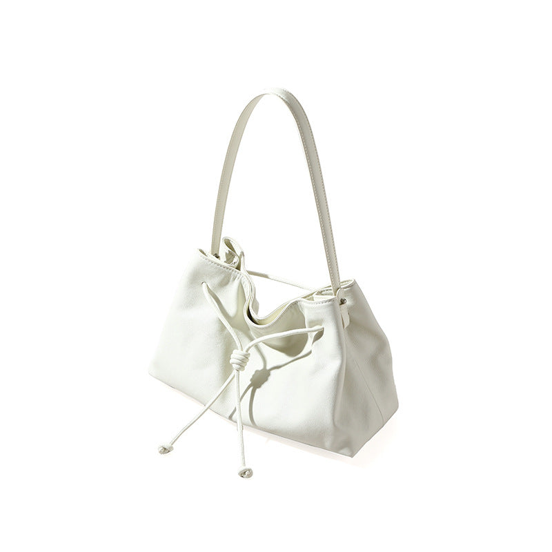 Personalized Genuine Leather Women's Bag Versatile Minimalist Design for Commuting Crossbody Shoulder or Handheld Use