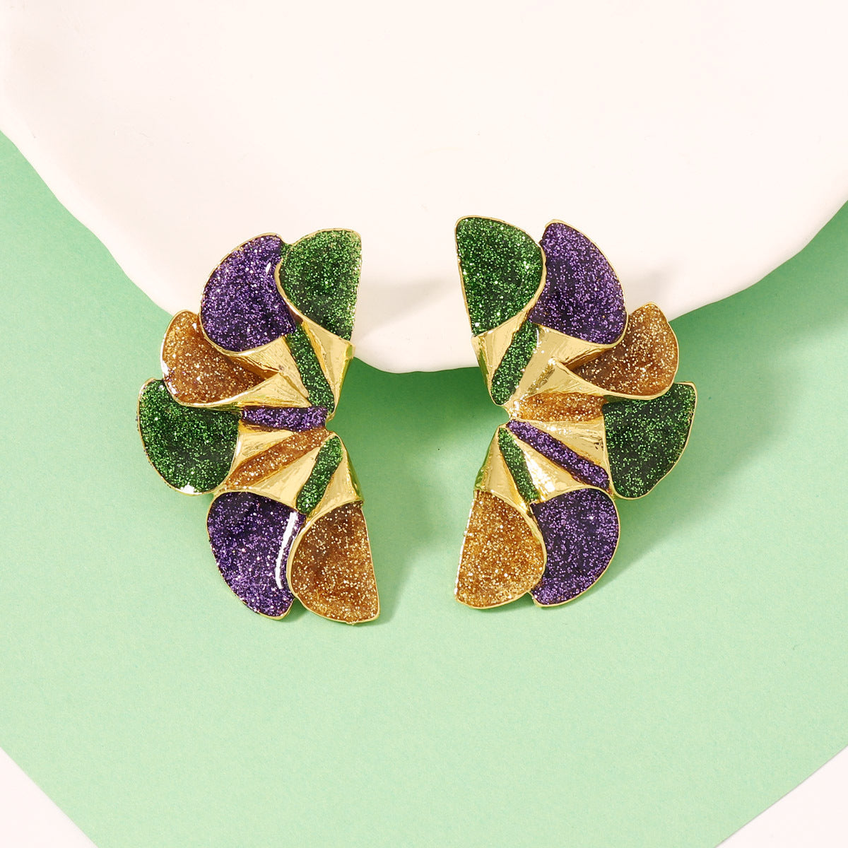 Versatile Floral Geometric Earrings for Women - Perfect for Festivals, Everyday Wear, and Special Occasions