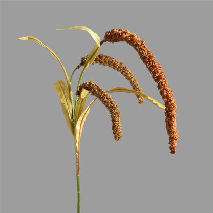 Realistic Faux Flower Millet Ear Décor for Rustic Table Settings - Perfect Indoor Centerpiece for Living Rooms, Photography Props & Home Styling