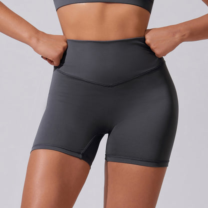 High Waisted Cloud Sensation Yoga Shorts Sculpting Butt Lifting Design Breathable Stretchable for Comfort in Running and Fitness Workouts