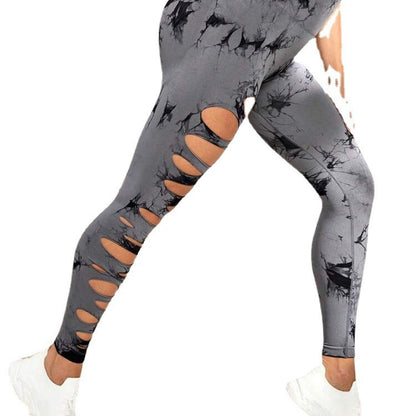 Seamless Tie Dye High Waisted Lifting Leggings for Women Breathable Quick Dry and Workout Pants for Gym and Fitness Training