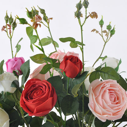 Lifelike Artificial Louis Rose Silk Flowers – Perfect for Weddings, Hotels & Home Décor | Soft Touch, Moisture-Proof, Ideal for Photography Props and Event Styling