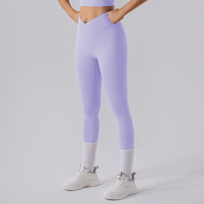 High Waisted Elastic Workout Leggings for Running and Yoga Butt Lifting Quick Dry and Sculpting Fitness Pants