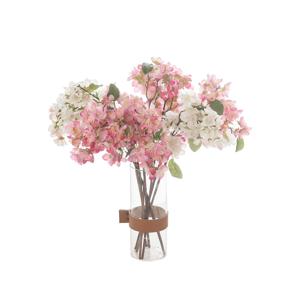 Elegant Japanese Artificial Cherry Blossom Bridal Bouquet - Perfect for Weddings and Home Décor, Model MW24831