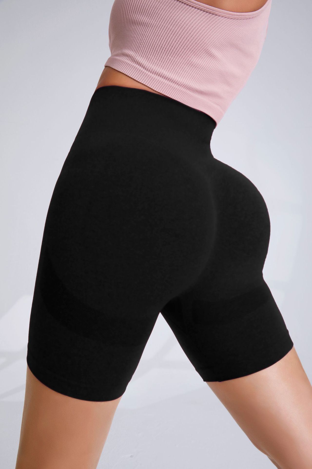 High Waisted Peach Butt Yoga Shorts for Women Ultra Stretch Quick Dry Breathable 4 Inch Workout Shorts for Running and Fitness