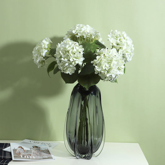 Touch Moisture-Feel Hydrangea: Stylish Faux Flower Home Decor for Living Room - Realistic & Long-Lasting Decorative Accent