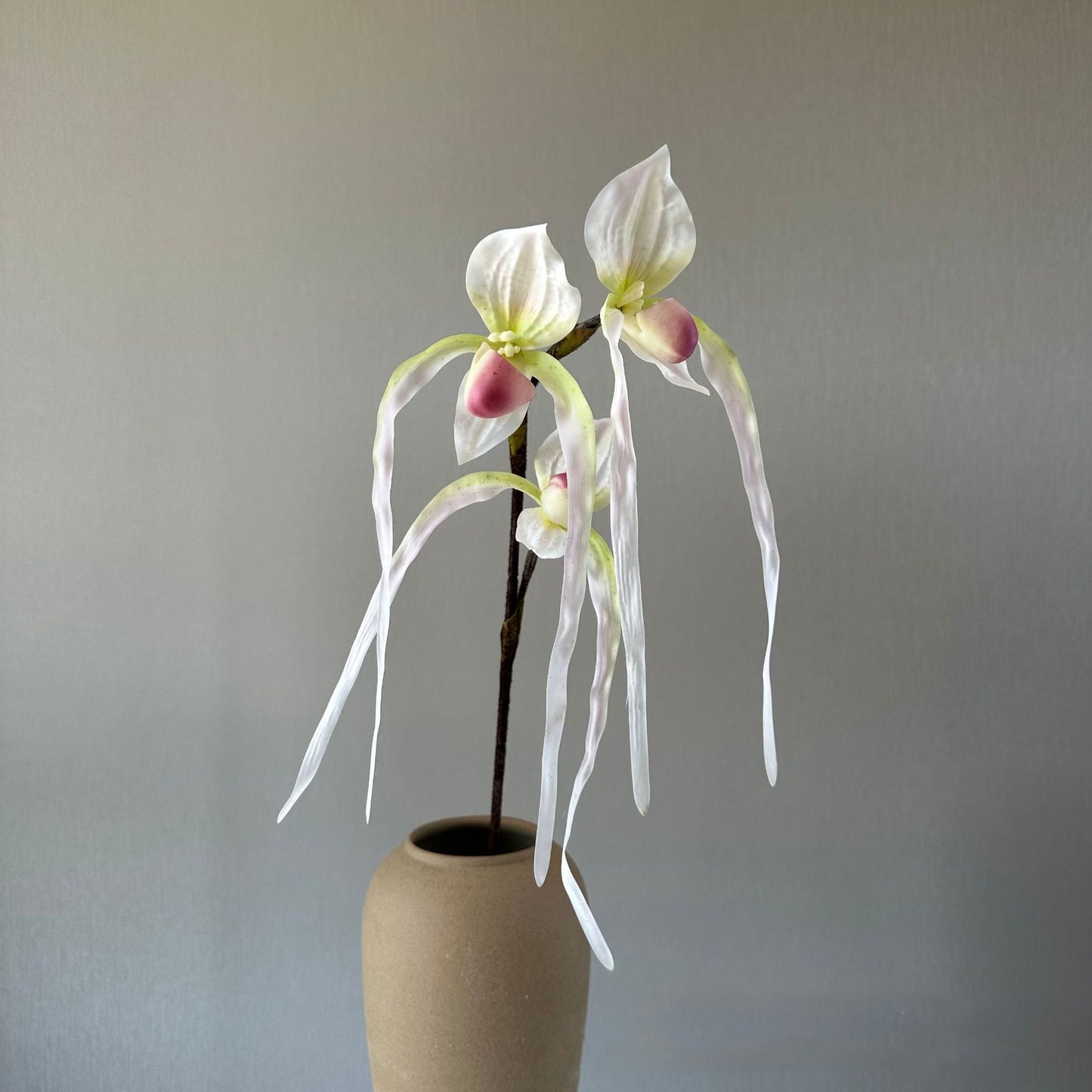 High-Quality 3D Printed Single-Stem Pocket Orchid - Realistic Touch Faux Flower for Weddings and Home Decor