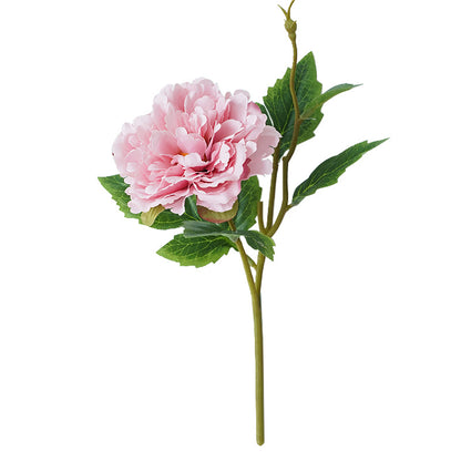 Luxury Simulation Silk Mini Peony Branch – Elegant Artificial Flowers for Scandinavian Home Décor, Hotels, Weddings, and Floral Arrangements