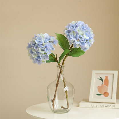 Luxurious Single Stem Silk Hydrangea –  Quality Faux Floral Home Decor for Elegant Interiors | Stylish and Realistic Artificial Flower Arrangement