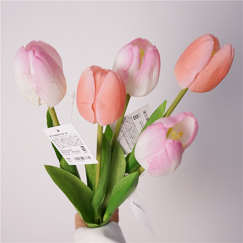 Lifelike Touch and Hydration:  Artificial Tulip Flowers for Stunning Home Decor and Beautiful Table Arrangements