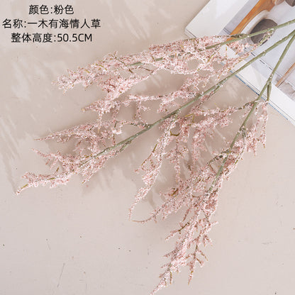 Realistic Faux Flower Home Decor - Romantic Lover's Grass and Rose Bouquets for Weddings and Celebrations | INSMW66004