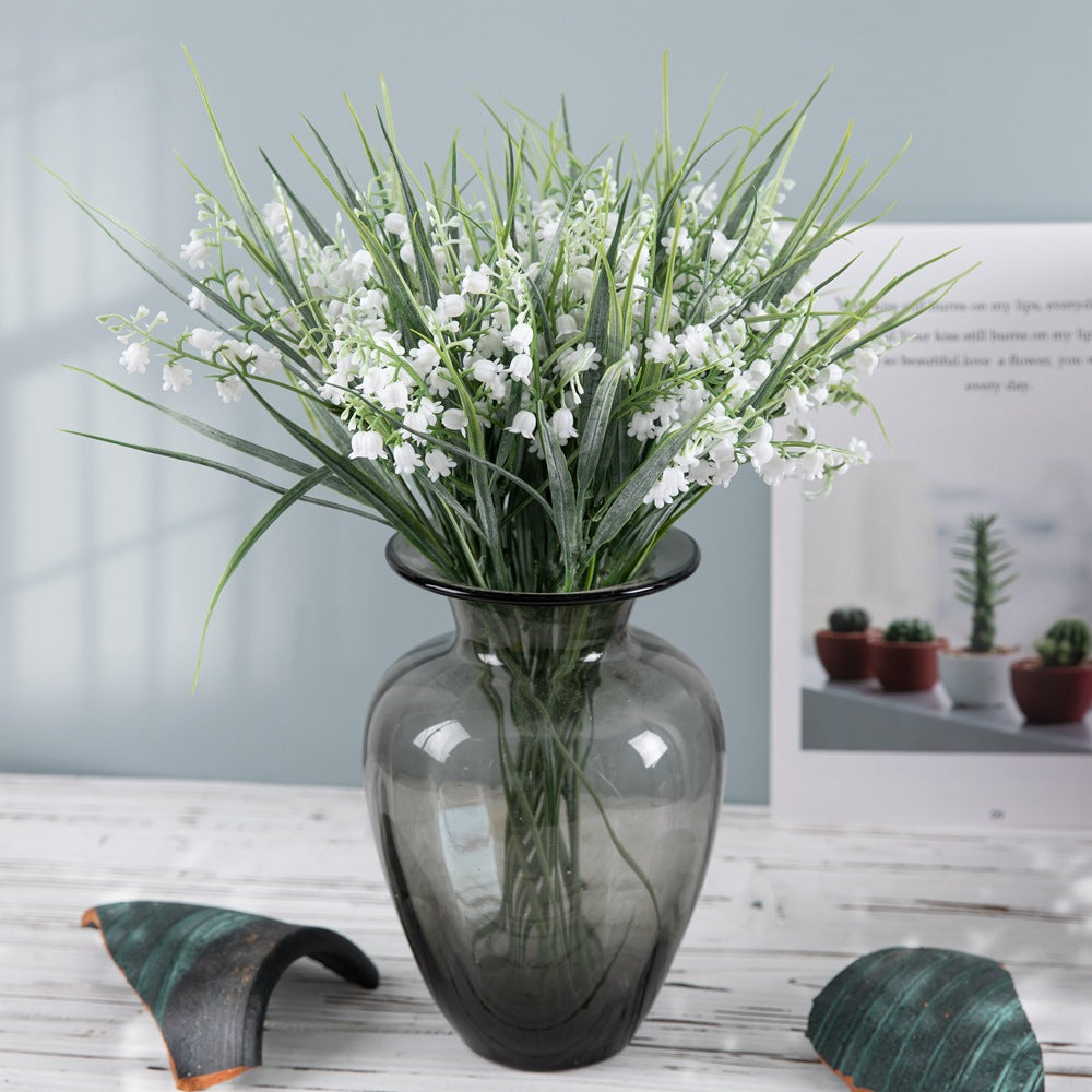 Charming Green Plant Bellflower Artificial Flowers - Perfect for Wedding Décor and INS Aesthetic - Durable, Realistic, and Versatile Home Decorations - Model DY1-3648