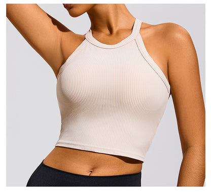 Elevate Your Workout with Our Summer Sports Bra Top Flattering Design for Enhanced Bust and Back Coverage for Yoga and Running with Removable Padding for Versatile Wear