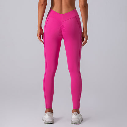 Women's Peach Butt Lifting Yoga Outfit Quick Dry Breathable Running Set with Elegant Back Design for Comfort Performance