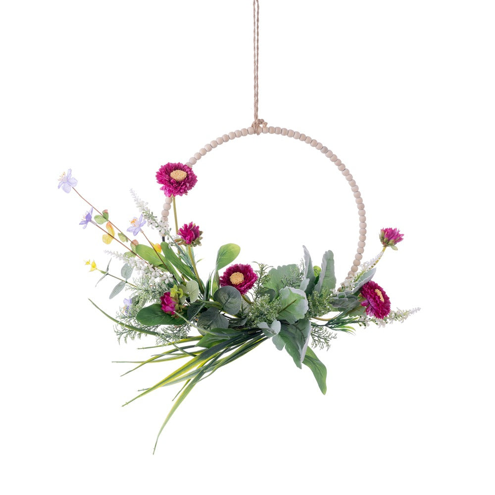 Luxe Faux Windmill Orchid Half-Half Bouquet for Home Décor | Elegant Wedding Handheld Flower Arrangement & Wall Hanging - CF01296