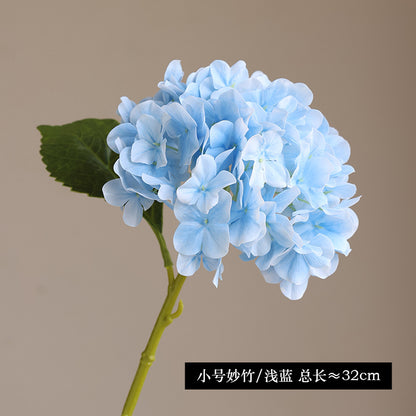 Lifelike 3D Printed Hydrangea Floral Branch - Charming Home Décor Soft Decoration for Beautiful Flower Arrangements