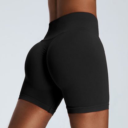 Seamless High Waisted Women's Yoga Shorts Tummy Control Lifted and for Activewear Running and Fitness