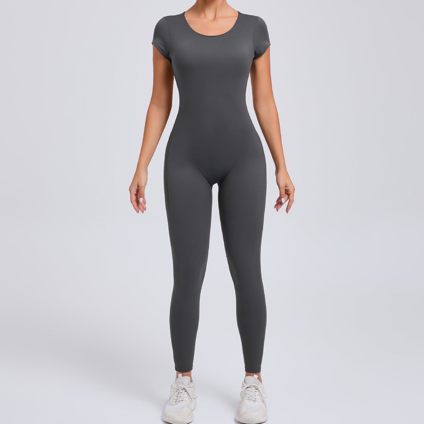 High Performance Quick Dry Yoga Bodysuit Sleeveless Open Back Sportswear for Comfort and Enhanced Lift Model 89071