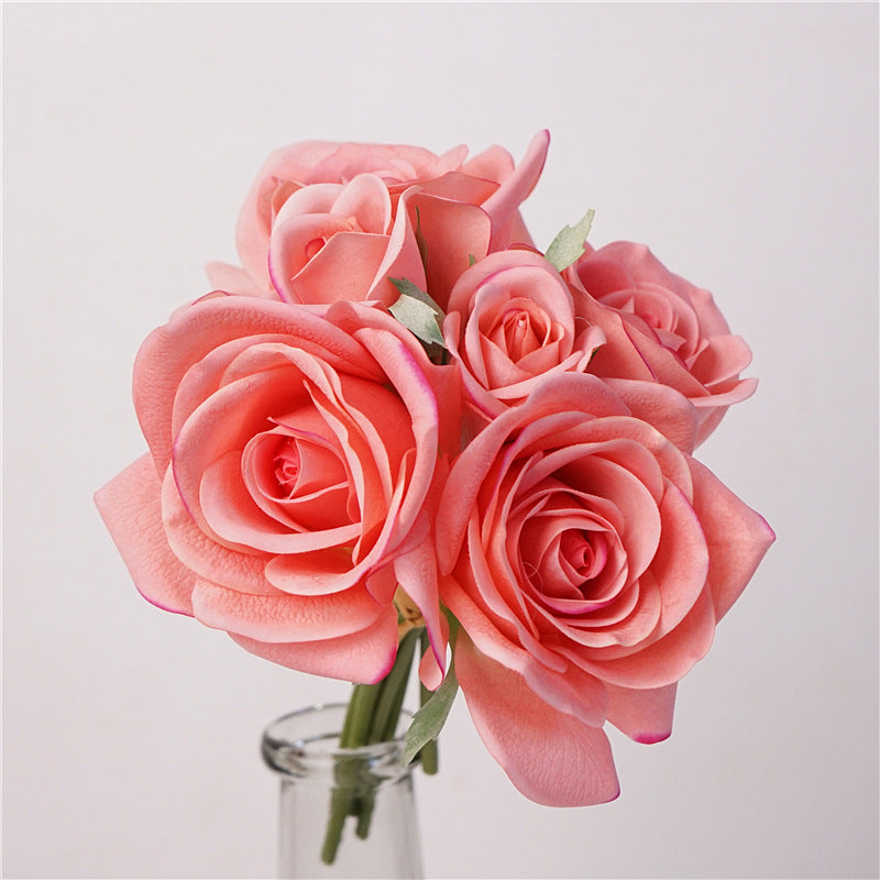 High-Quality Soft Touch Hydrating Rose Bouquet | Corolla Home Floral Décor | Stunning Bridal Handheld Flowers | Perfect Photography Prop