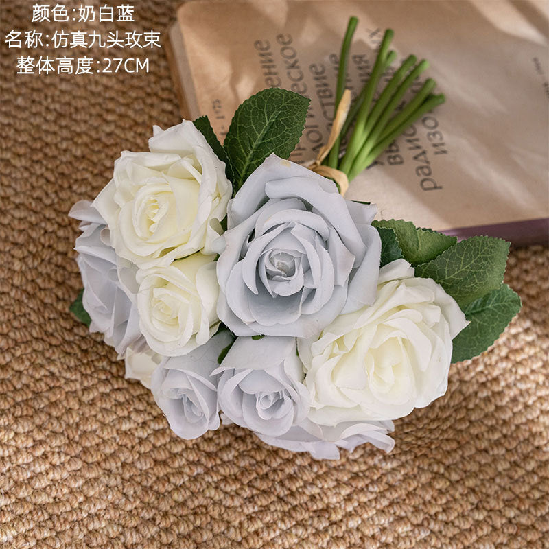 Realistic Artificial Rose Bouquet for Weddings - Stunning Faux Flower Handheld Arrangements Perfect for Home Décor and Event Decoration