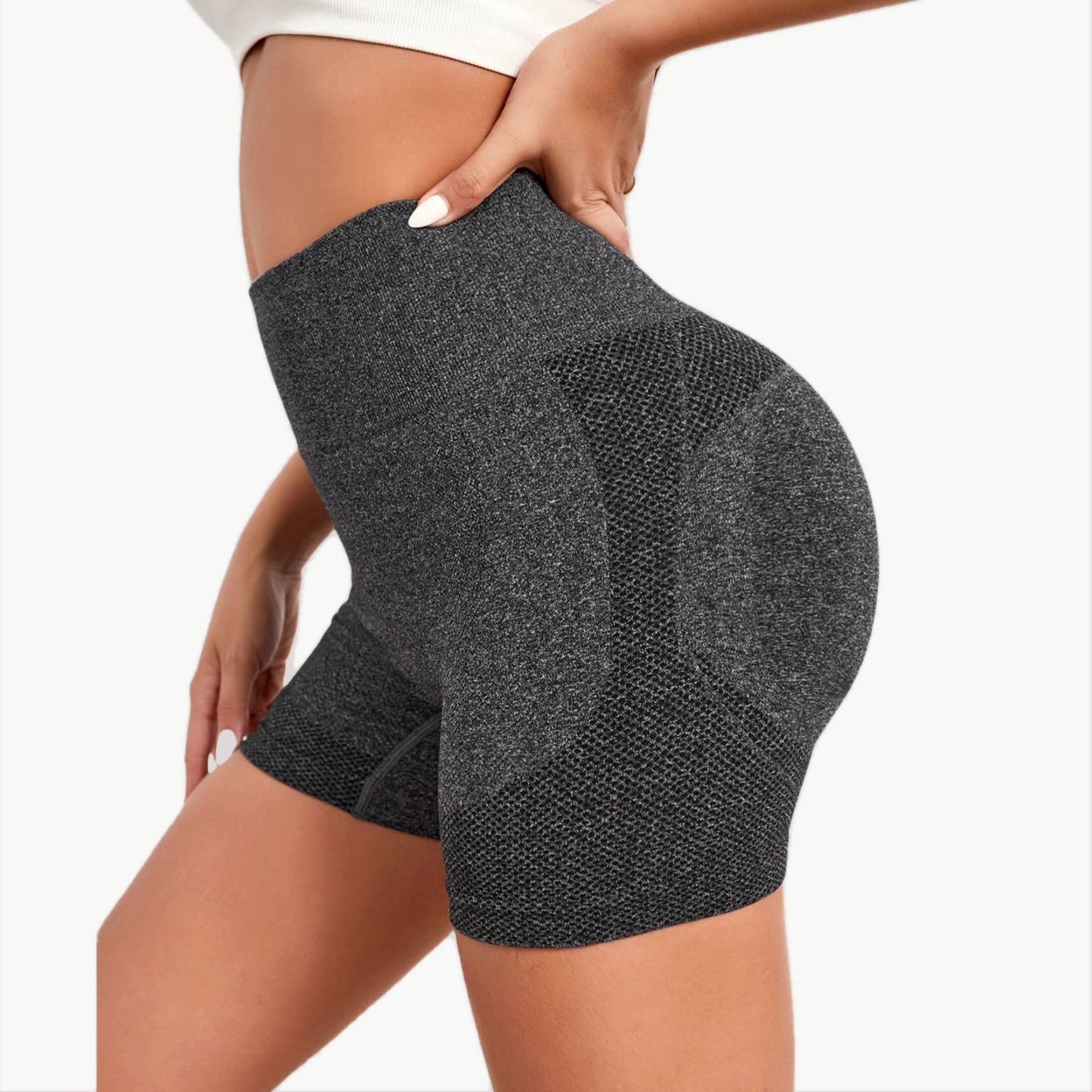 High Waisted Seamless Peach Butt Yoga Shorts for Women Quick Dry Lifting Comfortable Fitness Workout and Running Athletic 3 Inch Shorts