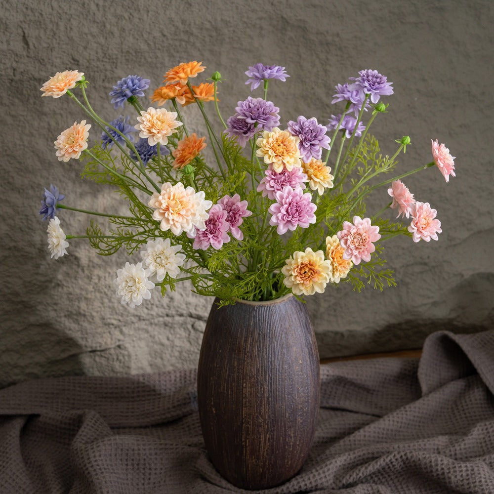 Elegant Faux Chrysanthemum Flowers for Home Décor | INS Style Decorative Wedding & Event Flowers, MW66012 – Perfect for All Seasons!