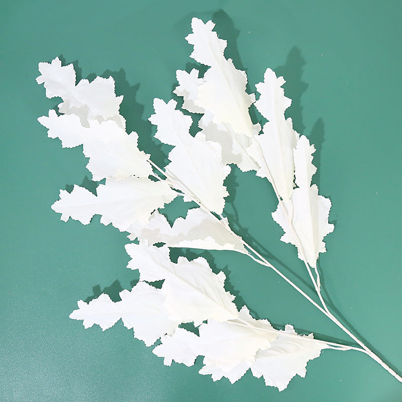 Stunning Faux Plant 3-Prong Buddha Leaf Wedding Decoration for Aisle and Archway – Perfect for Floral Arrangements and Ceiling Hangings