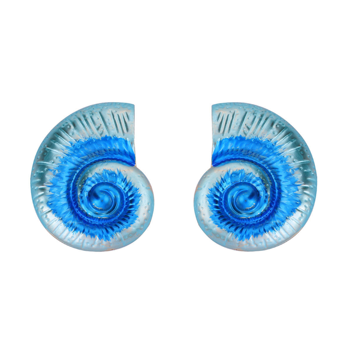 Chic Multi-Color Seashell Earrings for Women - Beach Vacation Inspired, Minimalist Metal Ocean Series Design