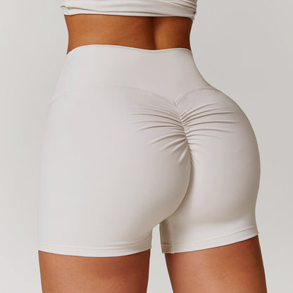 High Waisted Soft Brushed Yoga Shorts for a Flattering Lift Tummy Control Peach Lift Running Workout Shorts Style 8518