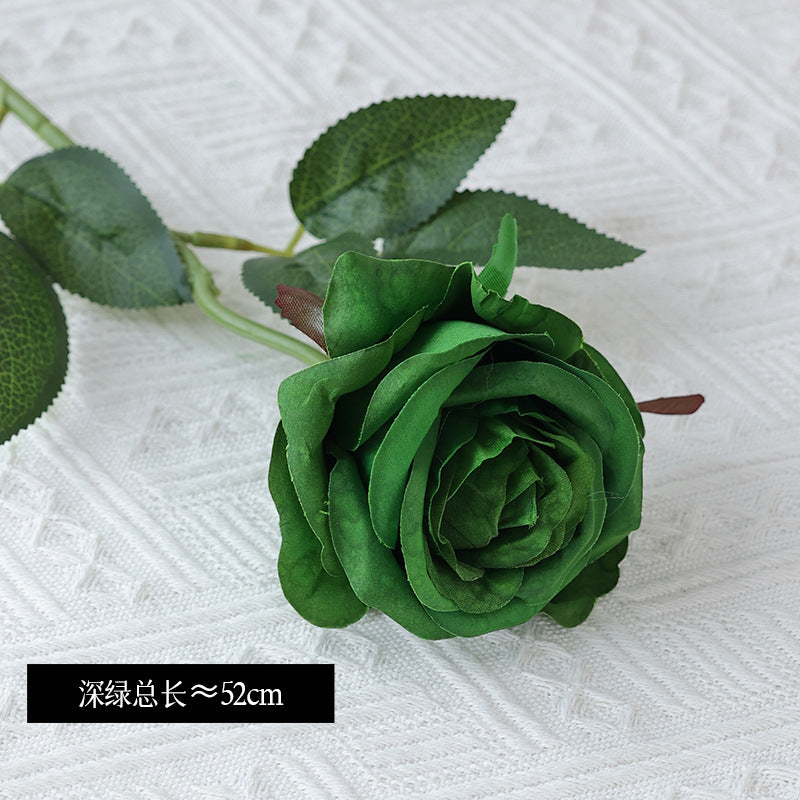 Stunning Single Silk Rose - Realistic Faux Flower for Outdoor Weddings, Valentine's Day Gifts, and Romantic Decor