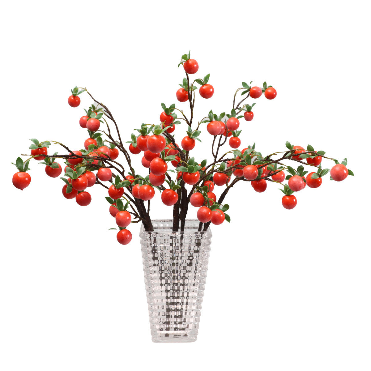 Realistic Persimmon Fruit Home Decoration - Perfect Table Centerpiece for New Year Celebrations, Symbolizing Prosperity and Good Fortune