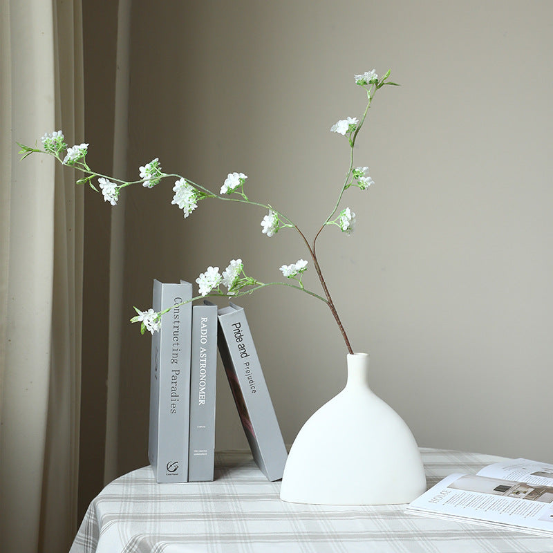 Stunning Artificial Snow Willow Branch Bouquet - Perfect Silk Cherry Blossom Table Decor for Living Rooms, Dining Tables, and Outdoor Spaces