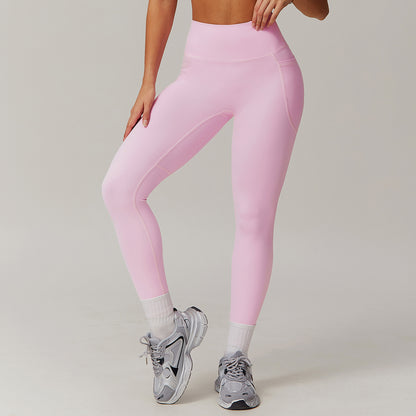 Breathable Cloud Feel High Waist Butt Lifting Yoga Pants with Pockets Tight Fitting Quick Dry Fitness and Running Leggings for Comfort and Performance