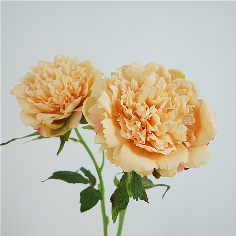 High-Quality Artificial Peony Flowers for Home Décor - Luxurious Touch for European Table Settings & Photography Props