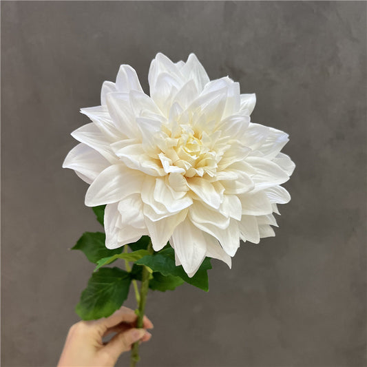 Realistic Touch Moisturizing Dahlia Decorative Faux Flowers for Indoor Dining Table Decor - Perfect for Weddings, Events, and Photography Props