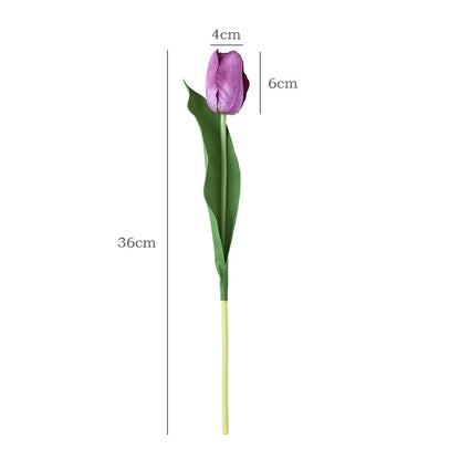 Realistic Touch Moisturizing Tulip Decoration - Ideal for Home Decor & Photography Props, Stunning Faux Floral Arrangement