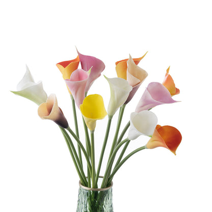 INS-Style Realistic Calla Lily PU Faux Flowers for Home Decor - Perfect for Weddings and Celebrations, MW01512Y