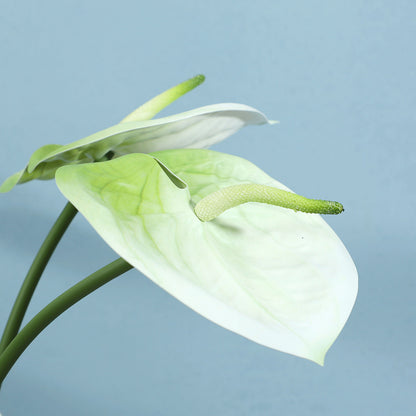 Luxurious Artificial Flamingo Pink Anthurium Flower Arrangement - Perfect for Studio Photography Props and Elegant Home Décor