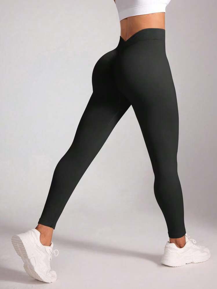 12 Color Matte Washable High Waisted V Shaped Ribbed Yoga Pants for Outdoor Sports Boost Your and Sculpt Your Abs with High Elasticity Fitness Leggings