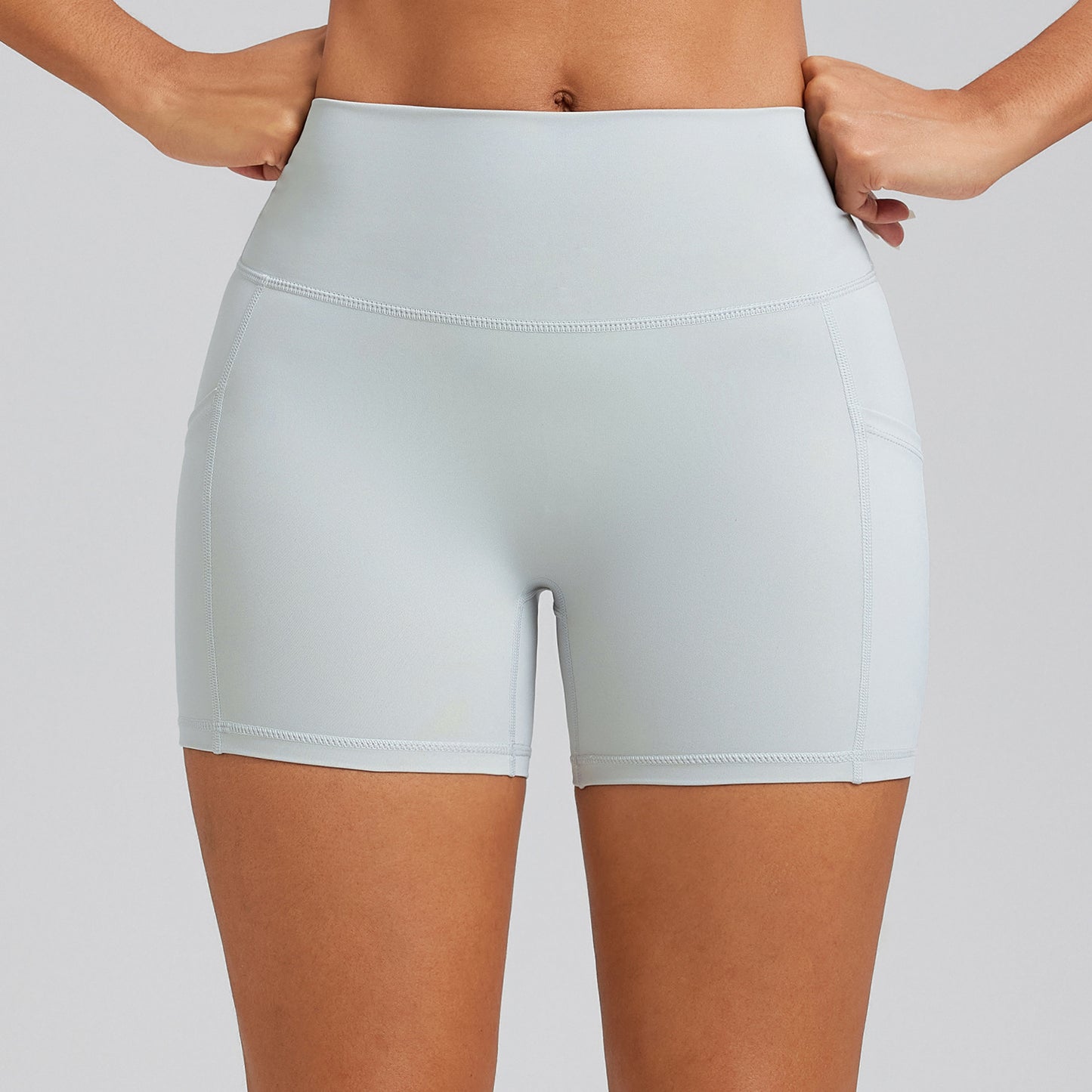 High Waisted Women's Yoga Shorts with Butt Lifting Pockets No Awkward Seam Workout Leggings for Peach Shaped Bottoms Stretchy Athletic Gym Bottoms for Comfort and Style